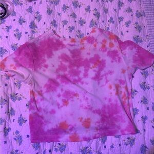 Pink and Orange Tie-Dye T-Shirt